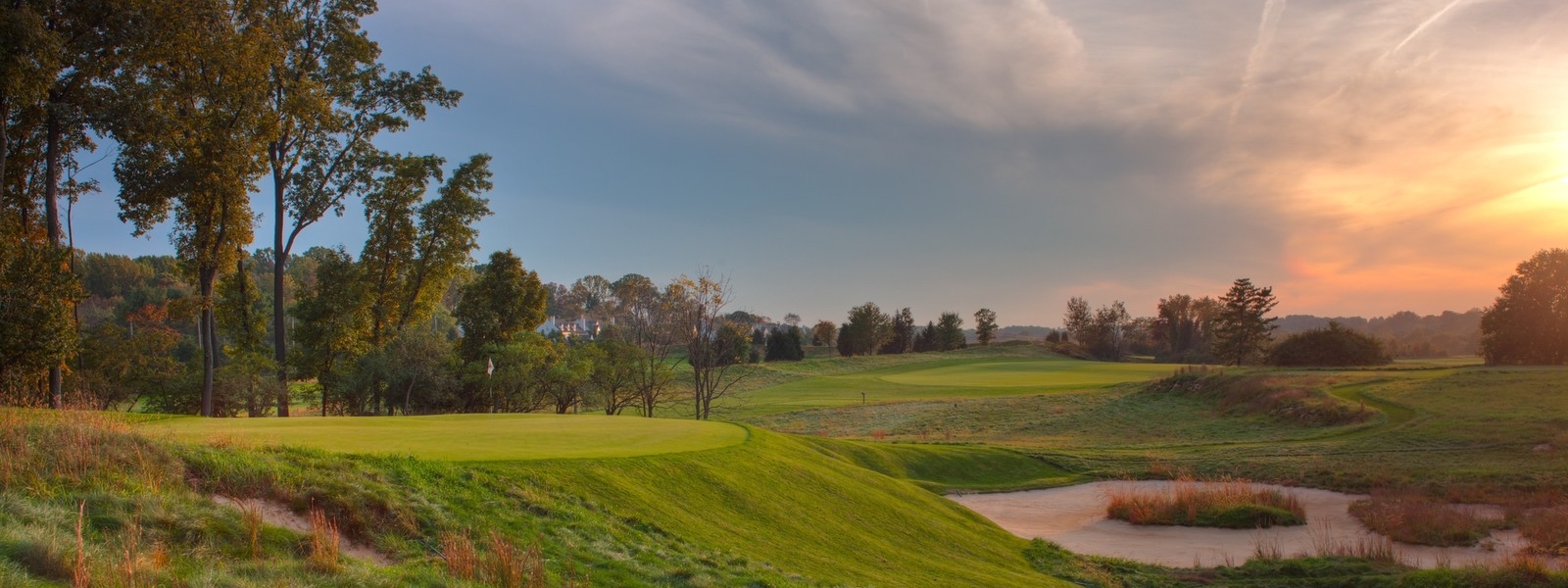 Golf Course at Sunset